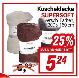 Kuscheldecke SUPERSOFT – Jubiläumsangebot