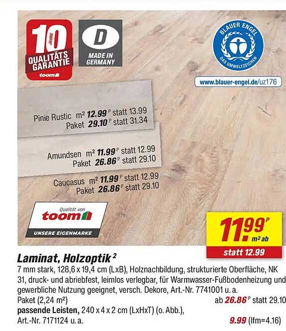 Laminat, Holzoptik - Amundsens, Caucasus, Pinie Rustic