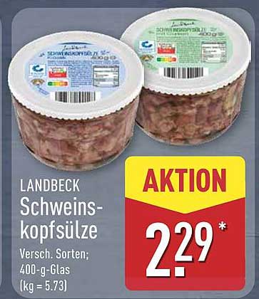 LANDBECK Schweinskopfsülze, 400-g-Glas