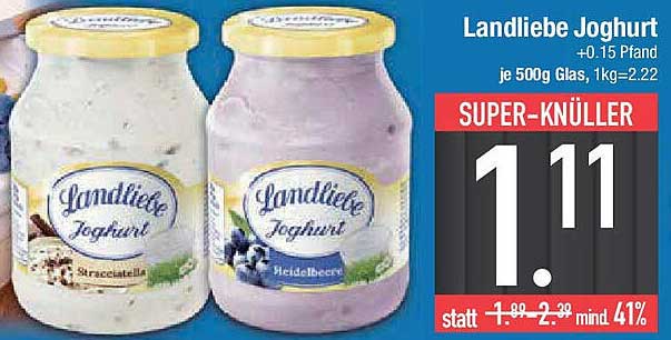Landliebe Joghurt – Super-Knüller für 1,11 €