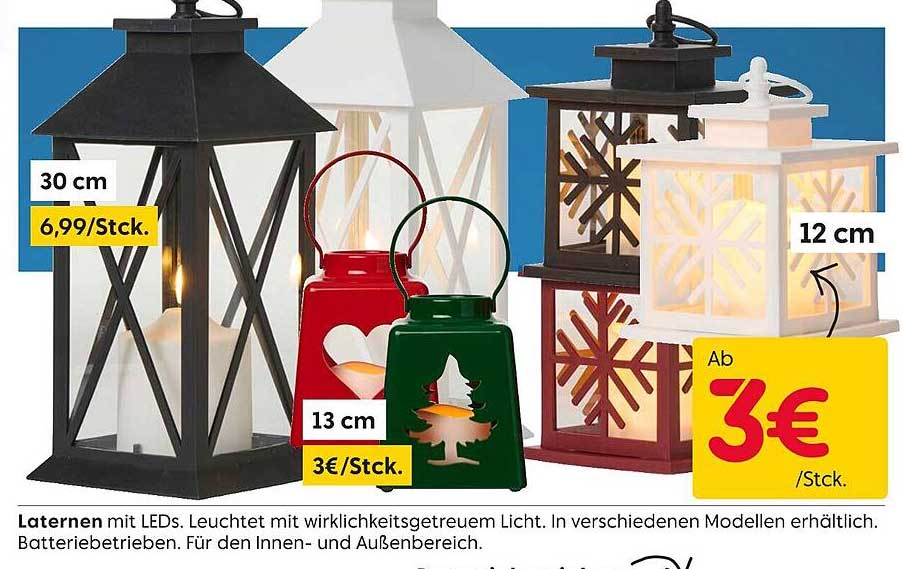 Laternen Mit Leds - Leuchtet Mit Wirklichkeitsgetreuem Licht Angebot ...
