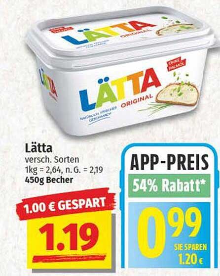 Lätta Original Margarine 450g Becher