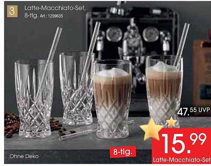 Latte-Macchiato-Set, 8-tlg.
