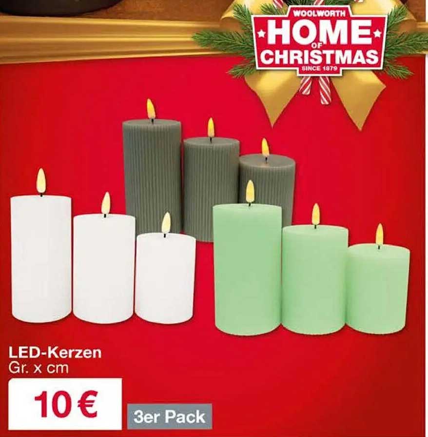 LED-Kerzen 3er Pack