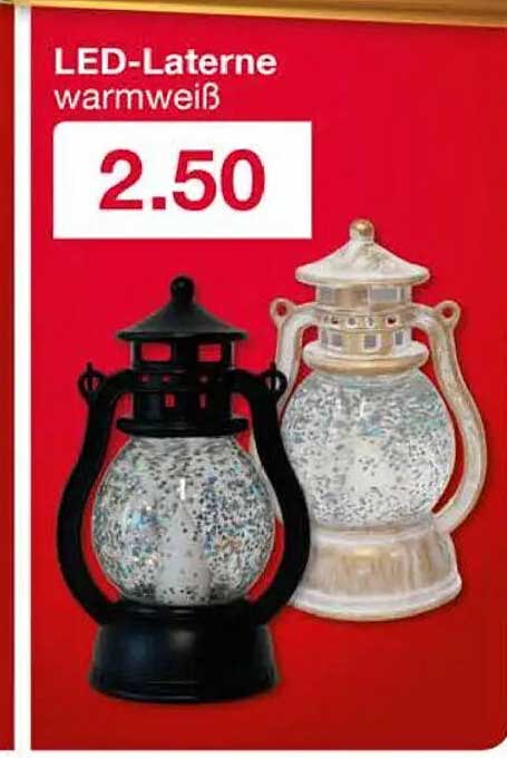 LED-Laterne warmweiß