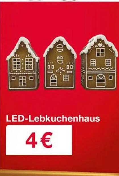 LED-Lebkuchenhaus
