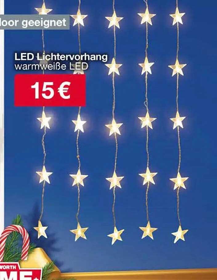 LED Lichtervorhang warmweiße LED