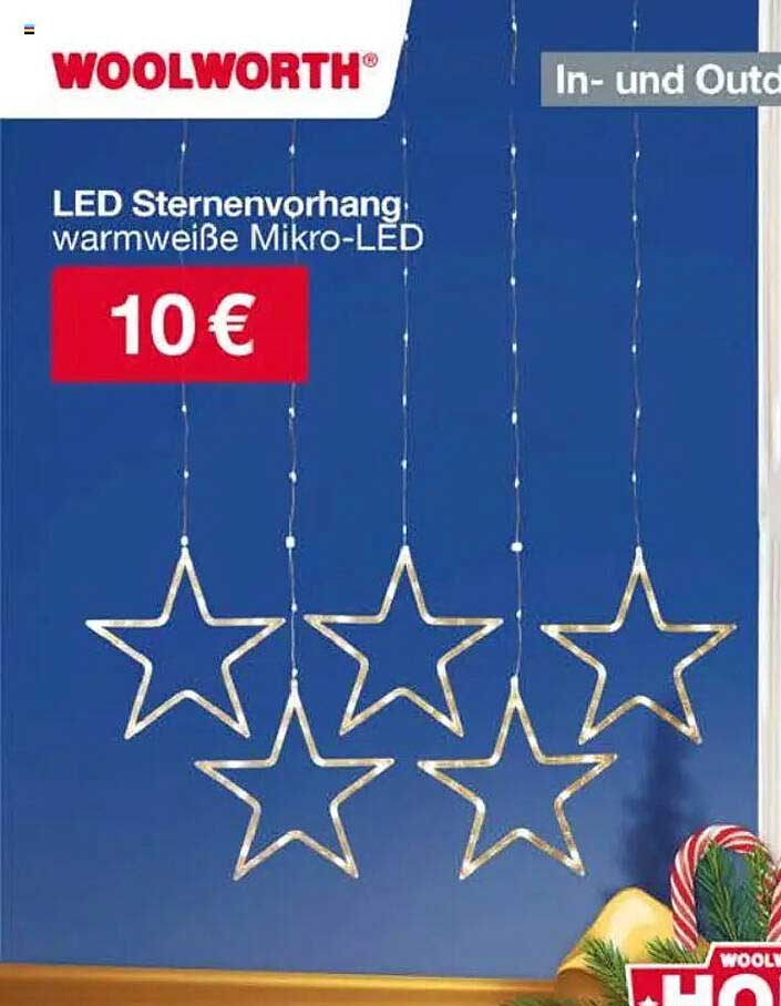 LED Sternenvorhang: warmweiße Mikro-LED
