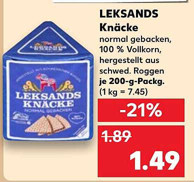 LEKSANDS Knäckebrot 200-g-Packung