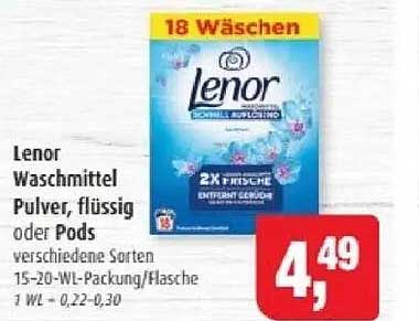 Lenor Waschmittel Pulver, flüssig oder Pods, verschiedene Sorten