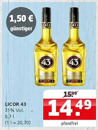 LICOR 43 0,7 l - Ein unvergesslicher Genuss