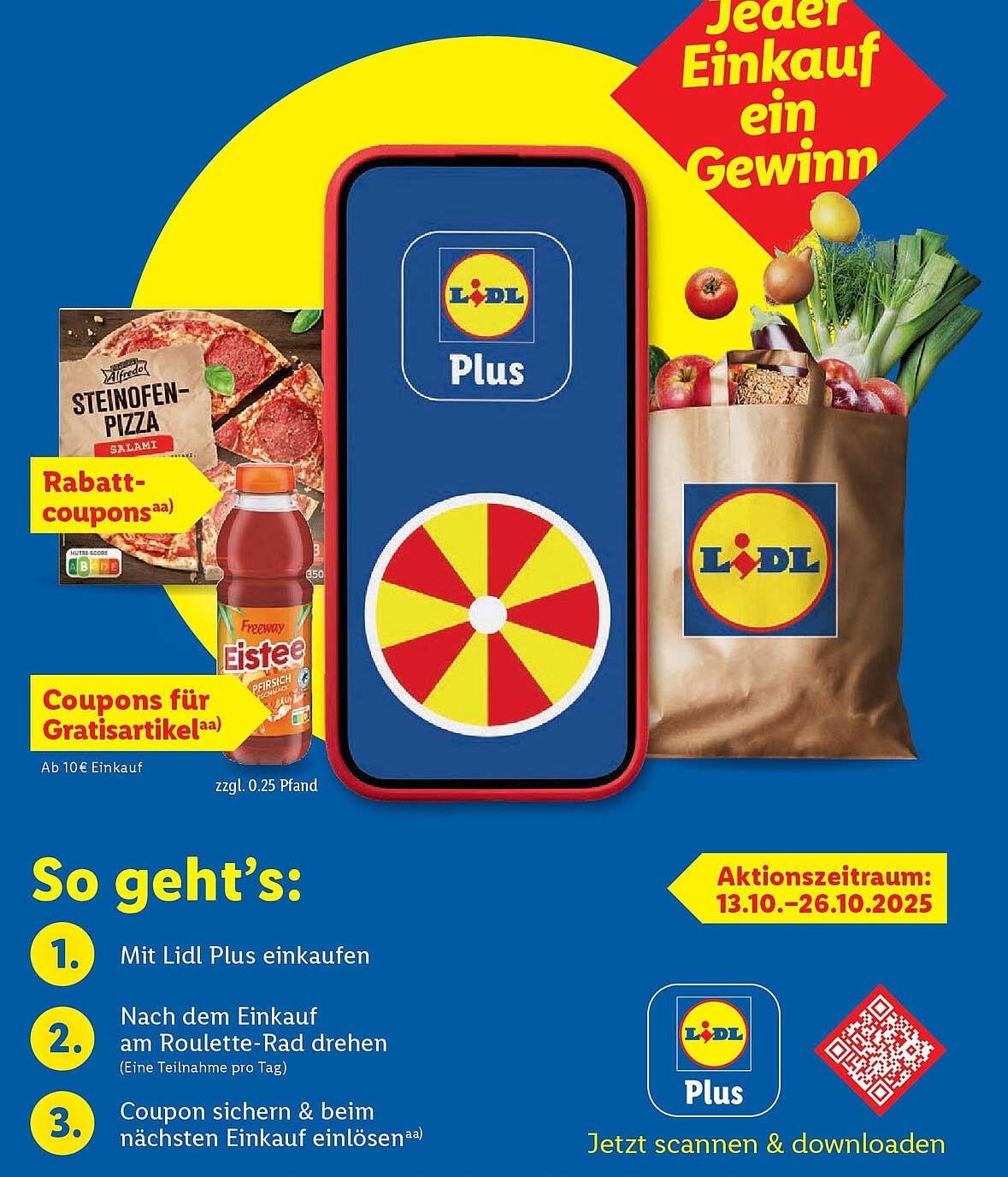 Lidl Plus Rabatt-Coupons und Gratisartikel