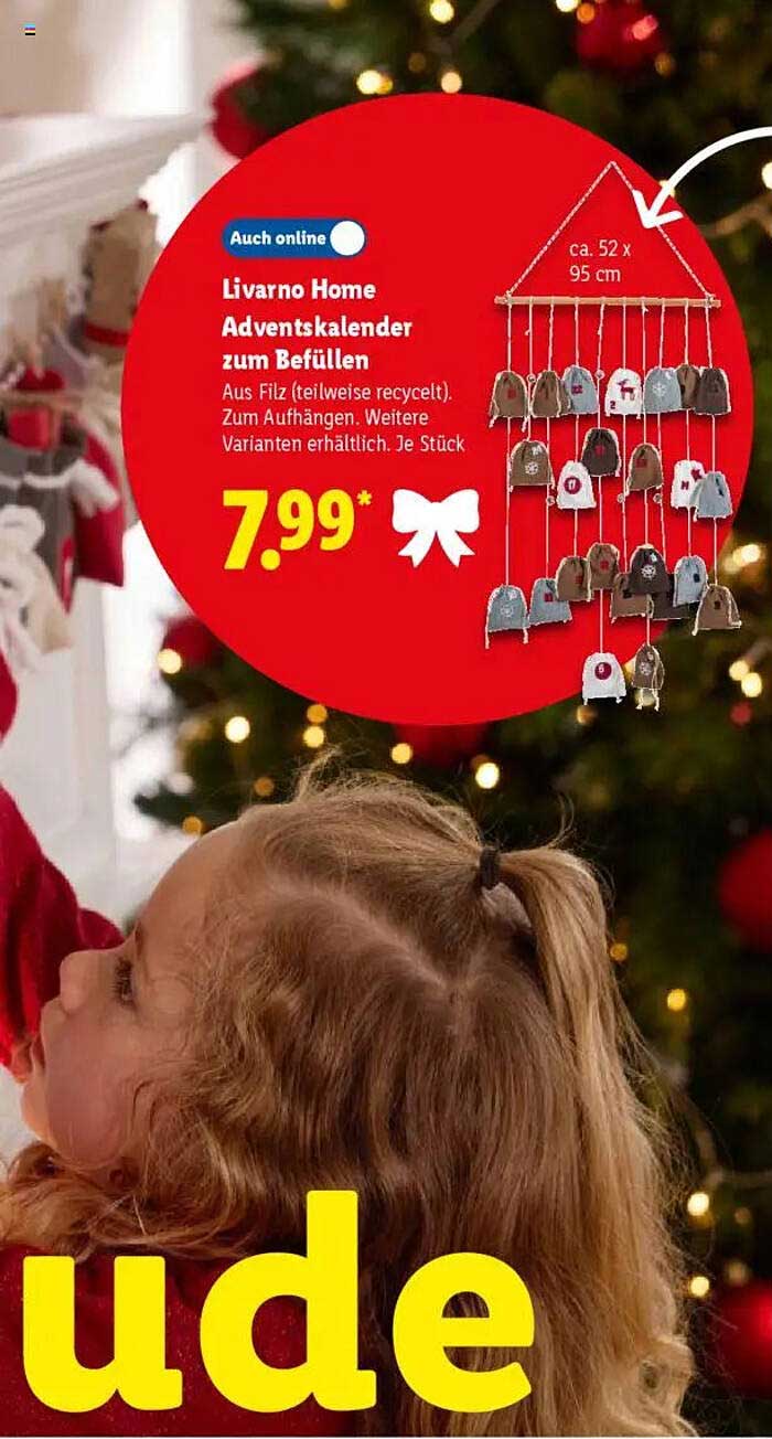Livorno Home Adventskalender zum Befüllen