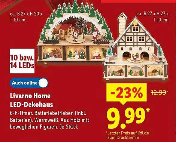 Livorno Home LED-Dekohaus