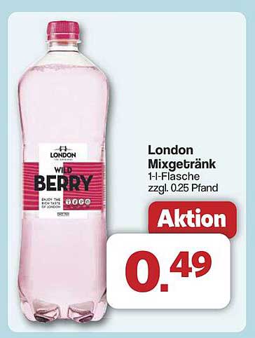 London Mixgetränk Wild Berry 1-Liter-Flasche