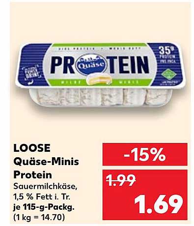 LOOSE Quäse-Minist Protein Sauermilchkäse 115 g
