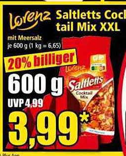 Lorenz Saltletts Cocktail Mix XXL 600 g