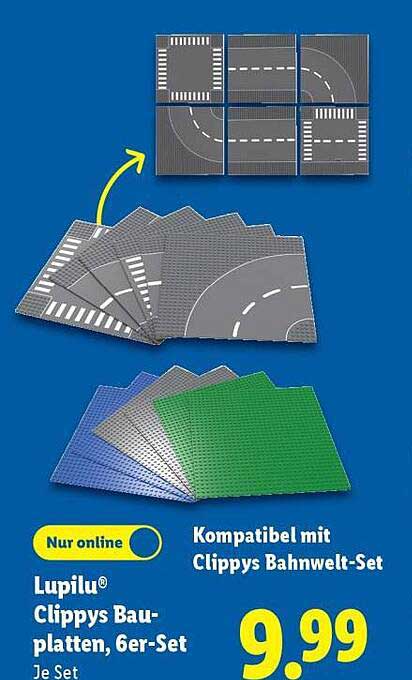 Lupilu® Clippys Bauplatten, 6er-Set