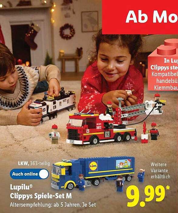 Lupilu® Clippys Spiele-Set M, 363-teilig