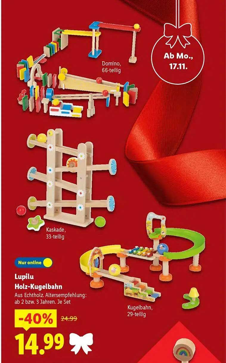 Lupilu Holz-Kugelbahn
