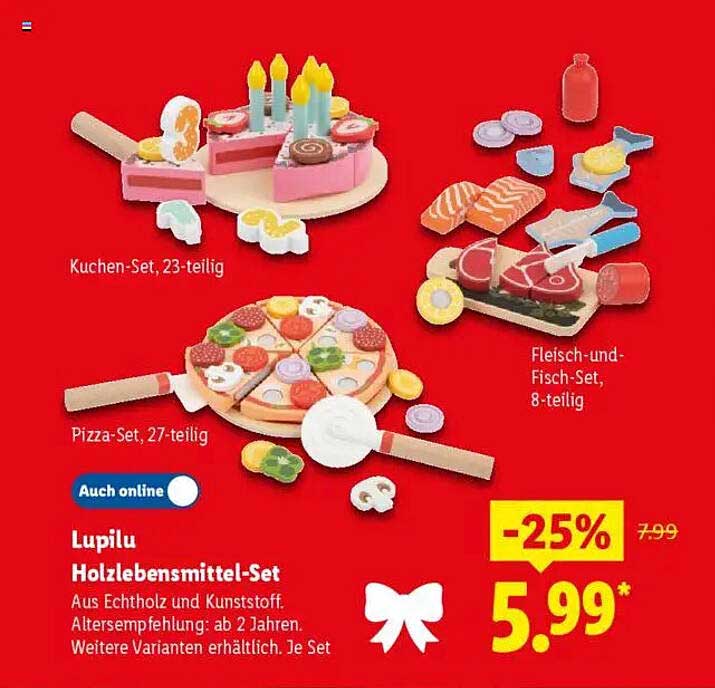 Lupilu Holzlebensmittel-Set