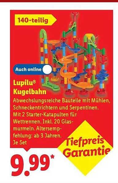 Lupilu® Kugelbahn - 140-teilig