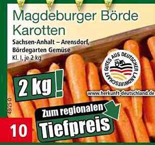 Magdeburger Börde Karotten - 2 kg