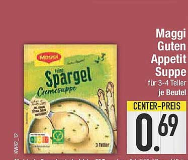 Maggi Guten Appetit Spargel Cremesuppe für 3-4 Teller je Beutel
