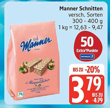 Manner Schnitten verschiedene Sorten 300 - 400 g