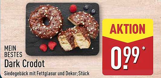 Mein Bestes Dark Crodot - Siedegebäck mit Fettglasur und Dekor