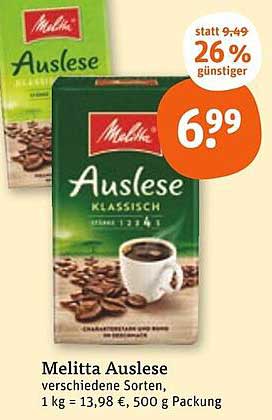 Melitta Auslese Klassisch – 500 g
