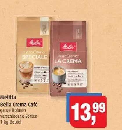 Melitta Bella Crema Café ganze Bohnen verschiedene Sorten 1-kg-Beutel