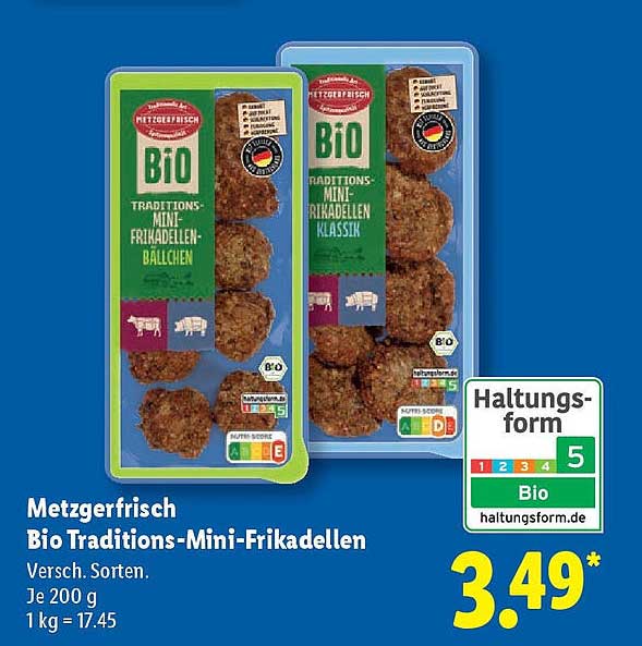 Metzgerfrisch Bio Traditions-Mini-Frikadellen