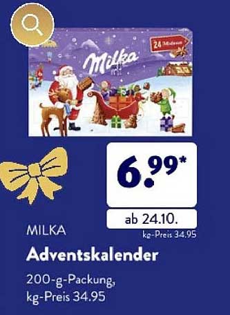 MILKA Adventskalender 200-g-Packung