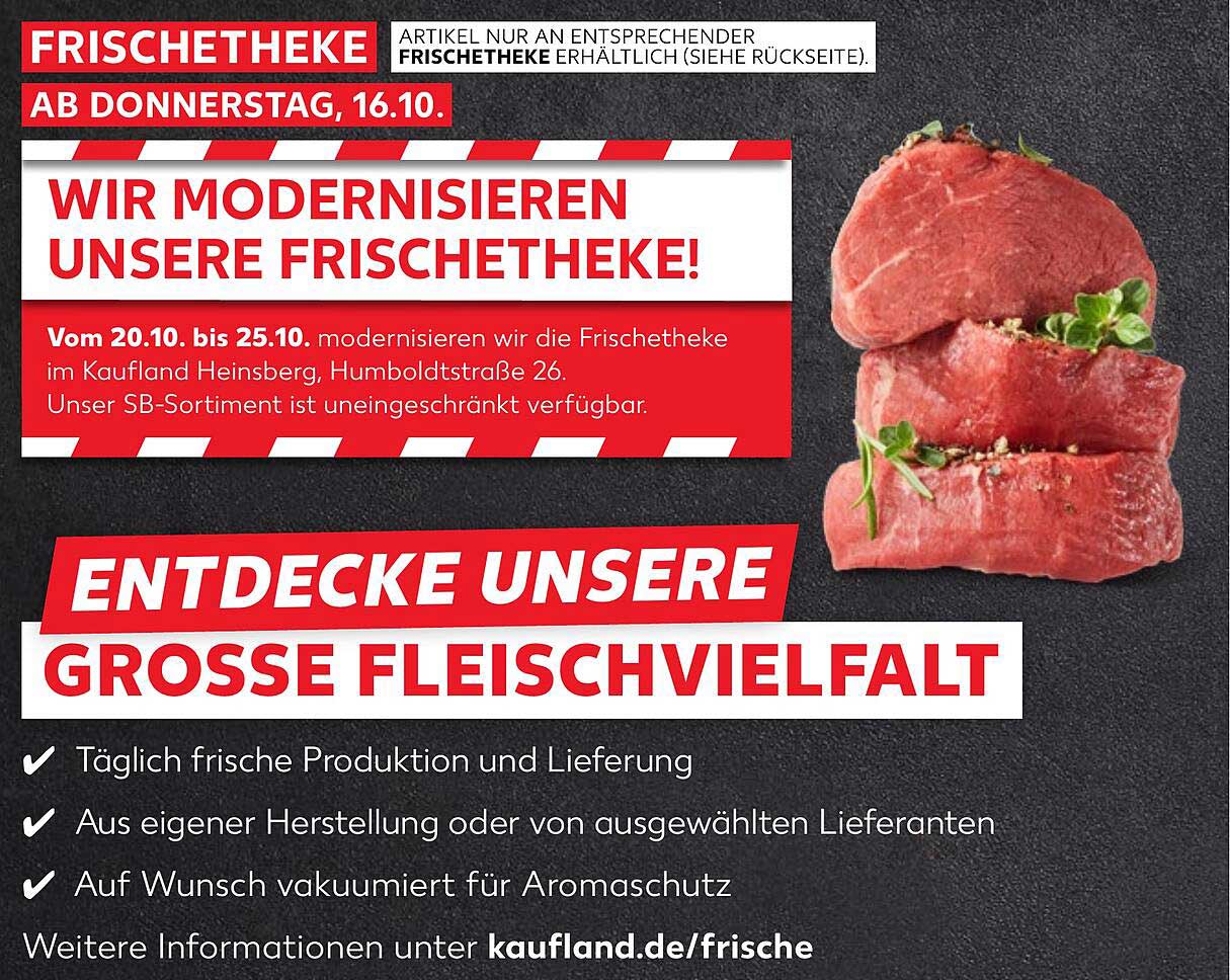 MODERNISIERUNG UNSERER FRISCHTHEKE IM KAUFLAND HEINSBERG