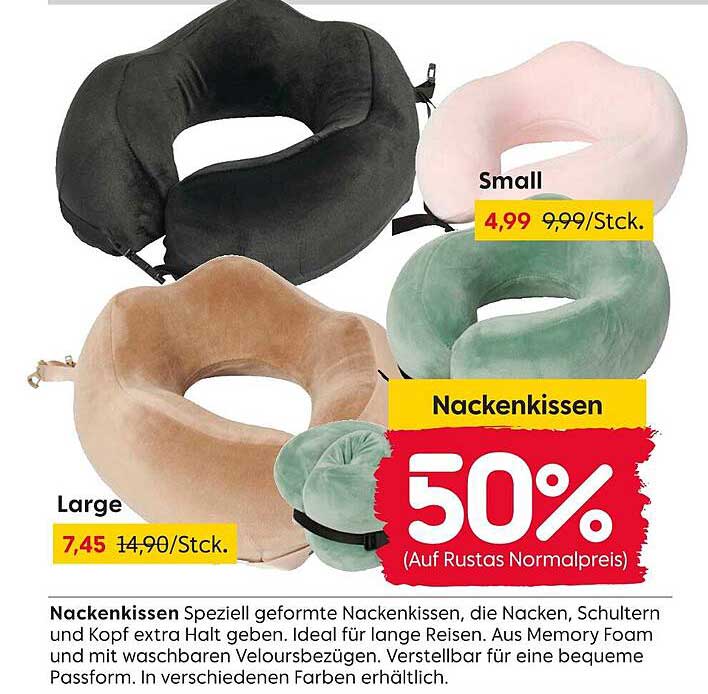 NackenKissen – 50% Rabatt auf den Normalpreis