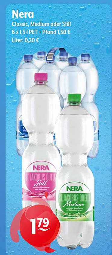 Nera Classic, Medium oder Still 6 x 1,5 l PET