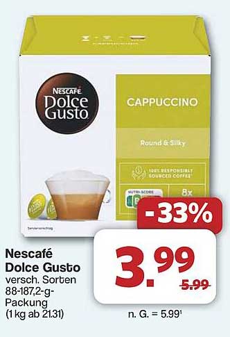 Nescafé Dolce Gusto Cappuccino, 8er Pack