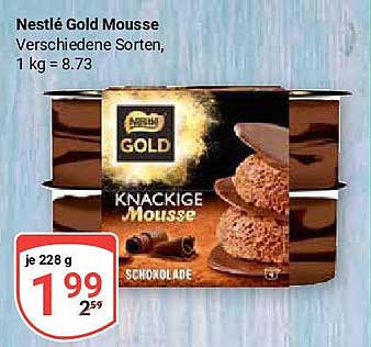 Nestlé Gold Mousse – Schokoladengenuss zum kleinen Preis!