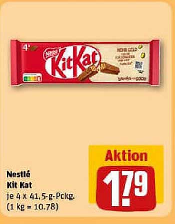 Nestlé Kit Kat - 4 x 41,5 g - Aktionspreis
