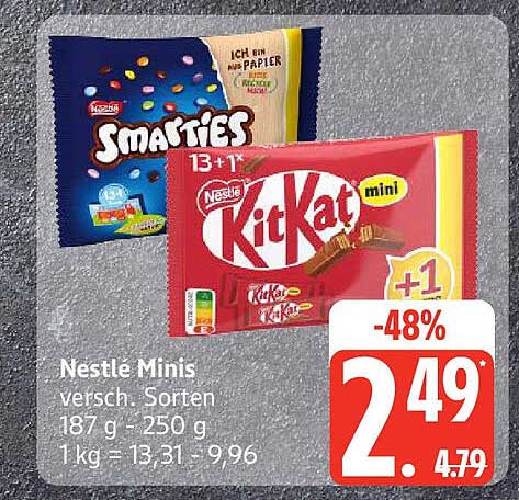 Nestlé Minis – Smarties und KitKat Mini