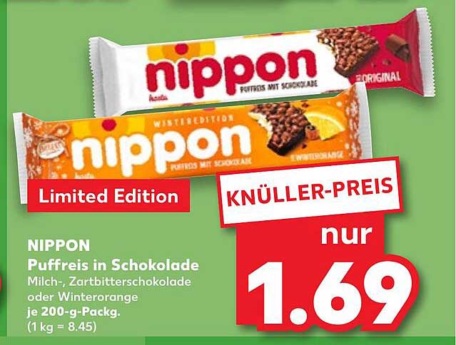NIPPON Puffreis in Schokolade - Limited Edition