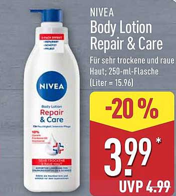 NIVEA Body Lotion Repair & Care, 250 ml