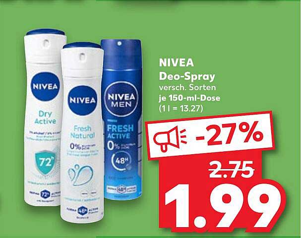 NIVEA Deo-Spray 150 ml – Verschiedene Sorten