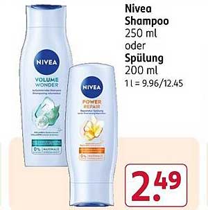 Nivea Shampoo 250 ml oder Spülung 200 ml