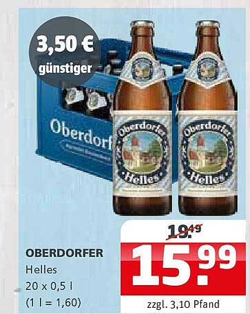 OBERDORFER Helles 20 x 0,5 l