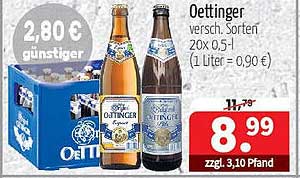 Oettinger Bier 20x0,5 l – Erleben Sie den Geschmack zu einem unschlagbaren Preis!