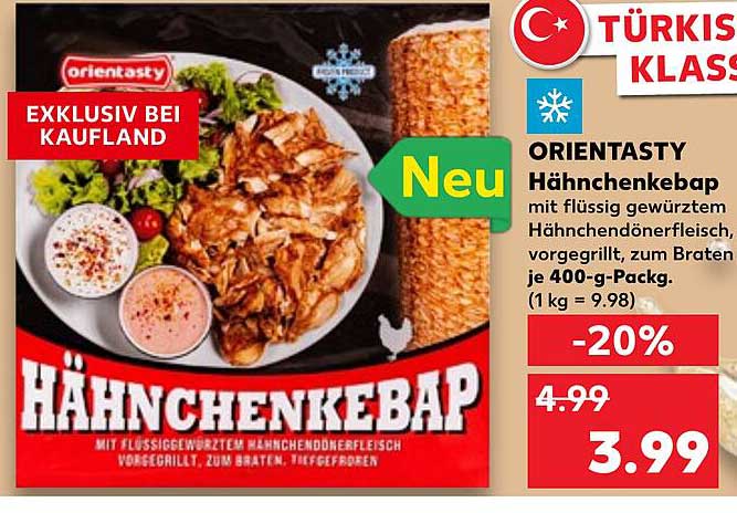 Orientasty Hähnchenkebap 400 g - exklusiv bei Kaufland