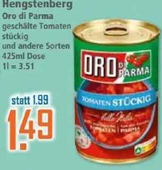 Oro di Parma geschälte Tomaten stückig 425ml Dose