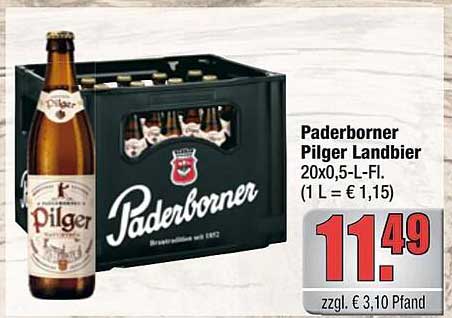 Paderborner Pilger Landbier 20x0,5-L-Fl.
